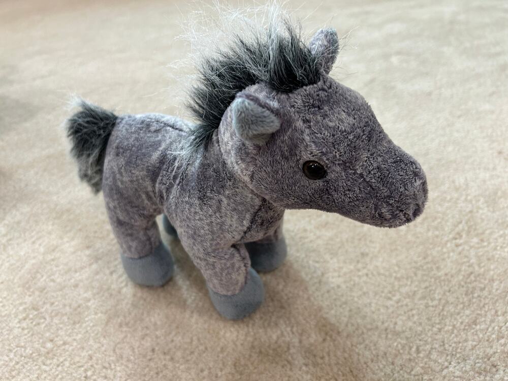 Ganz Webkinz grey Arabian horse tush tag collectible clean